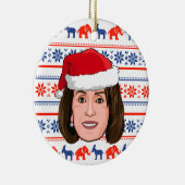 Nancy Pelosi Kerstmis Keramisch Ornament (Rechts)