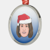 NANCY PELOSI Kerstmis Metalen Ornament (Links)