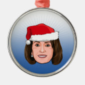 NANCY PELOSI Kerstmis Metalen Ornament (Voorkant)