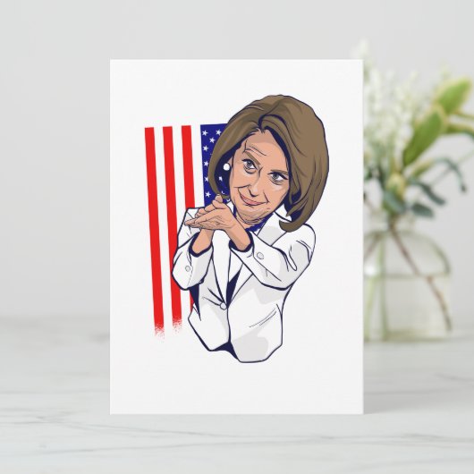 Nancy Pelosi-klapmeme Kaart (Staand voorkant)