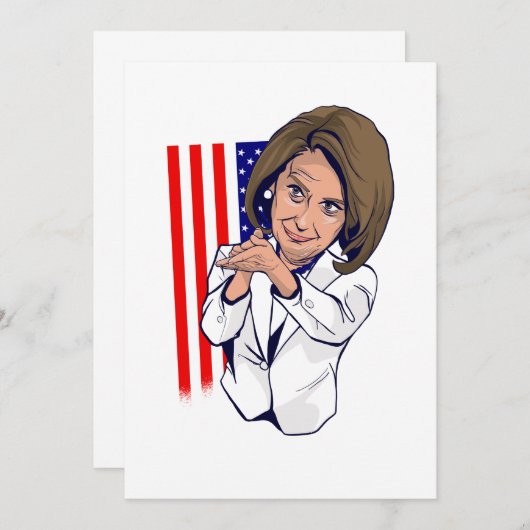 Nancy Pelosi-klapmeme Kaart (Voorkant / Achterkant)