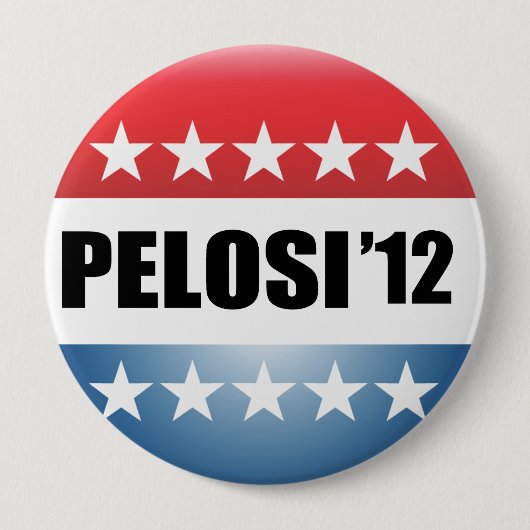 NANCY PELOSI RONDE BUTTON 4,0 CM (Voorkant)