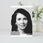 Nancy Pelosi Young Congressional Photo Save The Date (Staand voorkant)