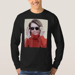 Nancy Pelosi Zonnebril Mevrouw Speaker Meme Femini T-shirt