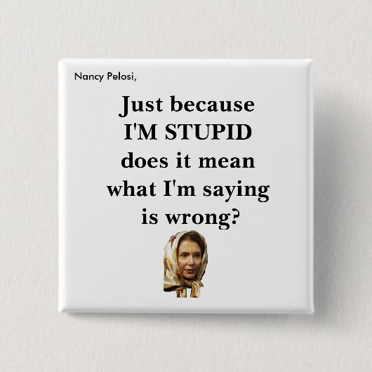 NANCY PIN VIERKANTE BUTTON 5,1 CM (Voorkant)