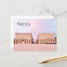Nancy Place Stanislas Grand Est France Sunset Feestdagenkaart