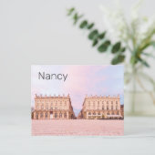 Nancy Place Stanislas Grand Est France Sunset Feestdagenkaart (Staand voorkant)