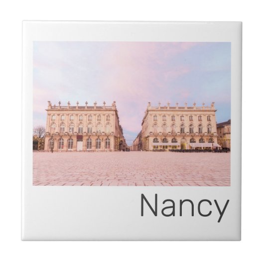 Nancy Place Stanislas Grand Est France Sunset Tegeltje (Voorkant)