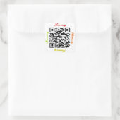 Nancy QR Code Gepersonaliseerde NAAM Sticker (Tas)