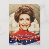 Nancy Reagan, First Lady of the U.S. Briefkaart (Voorkant)