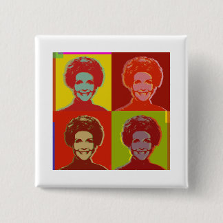 nancy Reagan Vierkante Button 5,1 Cm