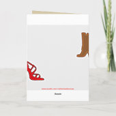 Nancy Shoes Happy Birthday Kaart (Achterkant)