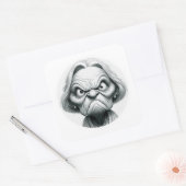 "Nancy the Mean Old Woman" Vierkante Sticker (Envelop)