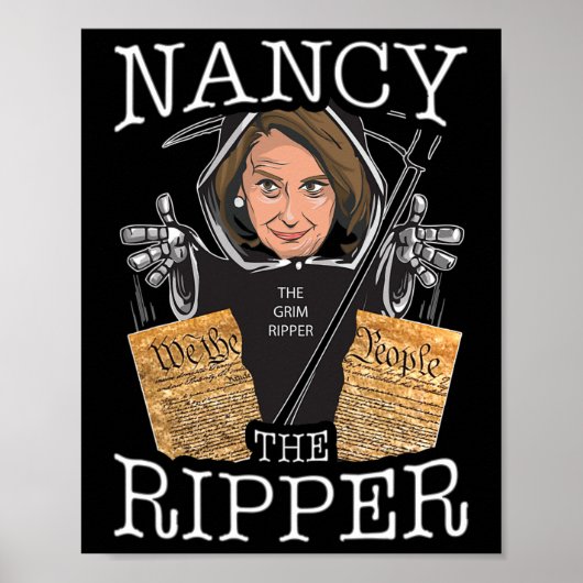 Nancy The Ripper Pelosi Rips The Constitution Pro  Poster (Voorkant)