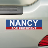 Nancy voor President Bumpersticker (Op auto)
