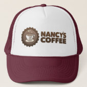 Nancy's Coffee Trucker Hat Trucker Pet (Voorkant)