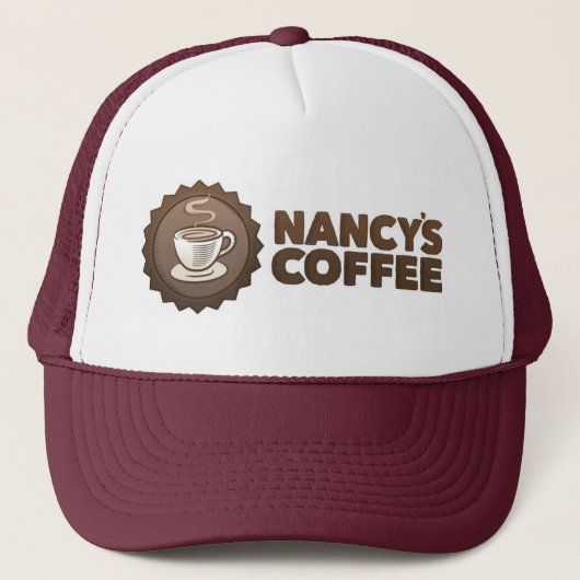 Nancy's Coffee Trucker Hat Trucker Pet (Voorkant)