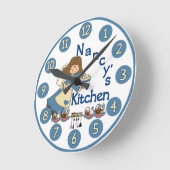 Nancy's Kitchen Wall Clock Ronde Klok (Hoek)