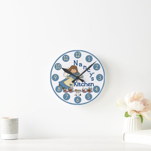 Nancy's Kitchen Wall Clock Ronde Klok (Huis)