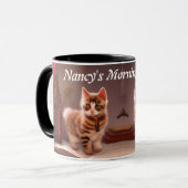 Nancy's Morning Coffee Gepersonaliseerde  Mok (Voorkant links)