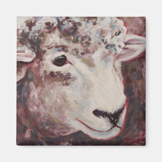 Nancy's Sheep Magneet (Voorkant)