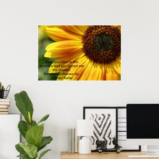 Nancys_sunflower Poster (Thuiskantoor)
