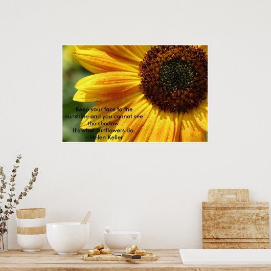Nancys_sunflower Poster (Keuken)