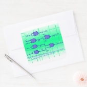 NAND Gate Vierkante Sticker (Envelop)