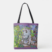 Nandi in de tuin tote bag (Achterkant)