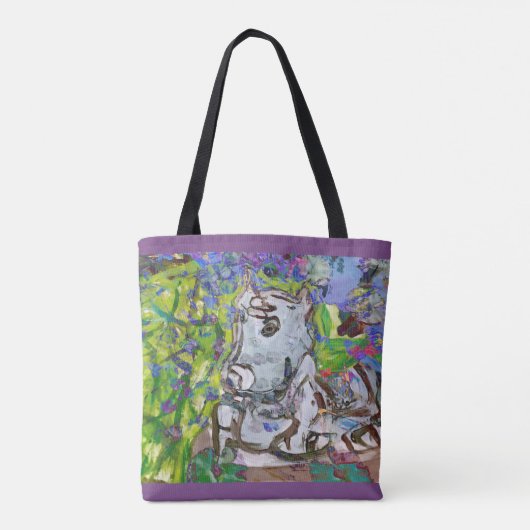 Nandi in de tuin tote bag (Achterkant)