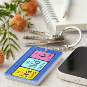 Nando periodieke lijst naam het sleutelwoord sleutelhanger (Voorkant Rechts)