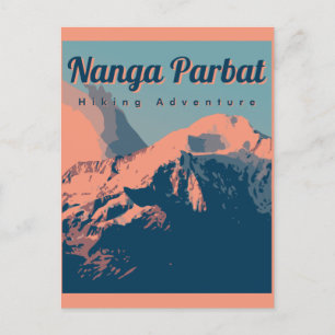 Nanga Parbat Vintage Travel Briefkaart