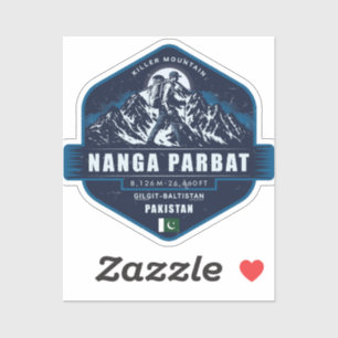 Nanga Parbat Wandeltocht  – Killer Mountain Pakist Sticker