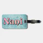 Nani 3D front Voeg foto terug toe: voeg tekst toe Bagagelabel (Achterkant horizontaal)