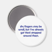 Nani' s Verpakt (Blauw) Magneet (Voorkant / Achterkant)