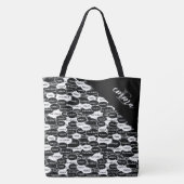 Nani Explosion Seamless Pattern Tote Bag (Achterkant)