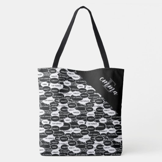 Nani Explosion Seamless Pattern Tote Bag (Achterkant)