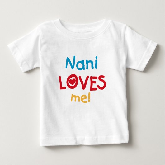Nani houdt van me T-shirts en cadeautjes (Voorkant)