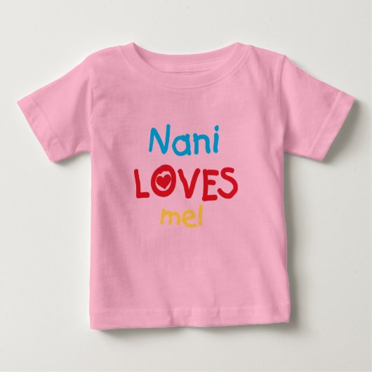 Nani houdt van me T-shirts en Giften (Voorkant)