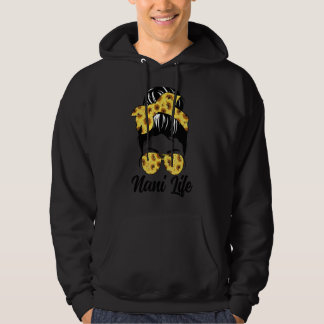Nani Life Messy Bun Hair Funny Sunflower Hoodie