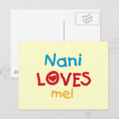 Nani Loves Me T-shirts en geschenken Briefkaart (Voorkant / Achterkant)