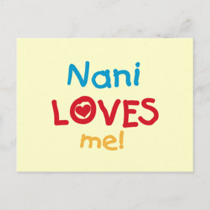 Nani Loves Me T-shirts en geschenken Briefkaart
