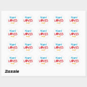 Nani Loves Me T-shirts en geschenken Ronde Sticker (Vel)