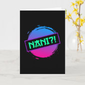 Nani!? Nani Anime Memes Kaart (Gele Bloem)