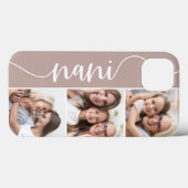 Nani Script Grandma Photo Collage Case-Mate iPhone Case (Achterkant (horizontaal))