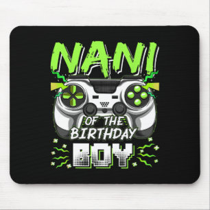 Nani van de verjaardagsvideo-game familie matchin muismat
