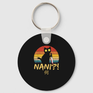 Nani! Wat_ Zwarte Kat Omae Wa Meme Kitten Sleutelhanger