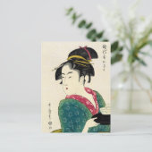 Naniwaya Okita Geisha Briefkaart (Staand voorkant)