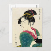 Naniwaya Okita Geisha Briefkaart (Voorkant / Achterkant)