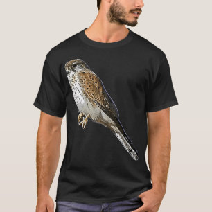 Nankeen Australian Kestrel White Alternate Design T-shirt